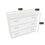 Комод прямой 3 ящика P733