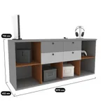 Cтеллаж для игрушек с ящиками L405