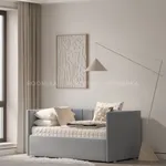 Кровать с подъемным механизмом и ящиком для белья с бортиком ЛАЙН 1, 90х160