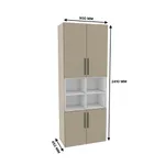 Шкаф книжный с нишей L216