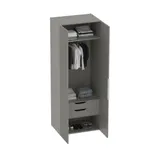 Шкаф 2 дверный, фрезерованные фасады в эмали LE-210.60-3