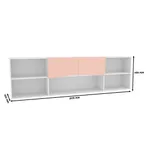 Антресоль над кроватью, фасады в эмали LE325.200