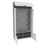 Секция под крючки с полками с подсветкой LG418 L/R