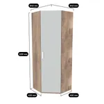 Шкаф угловой 846*996мм E218 L/R