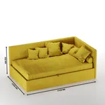 Мягкая кровать-диван КАРАТ-1200  с подъемным механизмом, 120х200