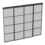 Перегородка для зониования пространства, стекло Сатинато GRACE 19