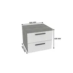 Тумба прикроватная 2 ящика LG-701