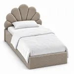 Кровать односпальная мягкая ДЕННИ с подъемным механизмом, 90x200