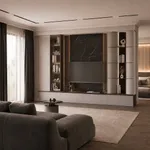Стеллаж напольный радиусный с подсветкой TG730.90