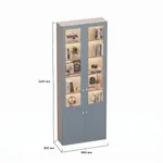 Шкаф книжный со стеклом LG240 с подсветкой