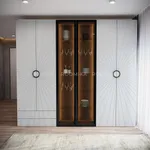 Шкаф 2 дверный, фрезерованные фасады в эмали LE210.44-1