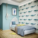 Кровать односпальная мягкая ПАРУС, 90х200