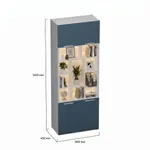 Шкаф книжный L223.1 с подсветкой