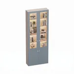 Шкаф книжный со стеклом LG240 с подсветкой