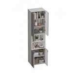 Шкаф книжный с нишей, фасады в эмали LE228.44
