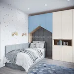 Кровать с подъемным механизмом и ящиком для белья LINE М1