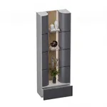 Стеллаж напольный радиусный с подсветкой TG730.90