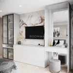 Ниша с ящиком, зеркалом и подсветкой для спальни R270.45