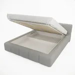 Кровать двуспальная мягкая QUADRO-soft-m  с подъемным механизмом, 160x200