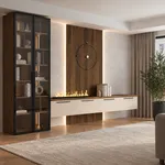 Лацио гостиная с электрокамином 27