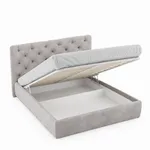 Кровать двуспальная мягкая МИРА с подъемным механизмом, 140x200