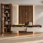 Лацио гостиная с электрокамином 27