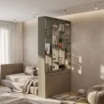 Стеллаж-тумба перегородка со вставками LG239.130