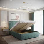 Кровать двуспальная мягкая АСТИ с подъемным механизмом, 160x200