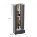 Стеллаж напольный радиусный с подсветкой TG730.90