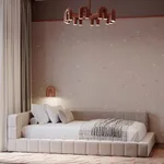 Кровать полутороспальная мягкая с ортопедической решеткой КВАДРО-М, 120х200