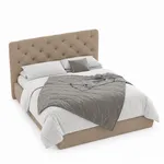 Кровать двуспальная мягкая МИРА с подъемным механизмом, 160x200