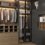 Гардеробная в графитовых тонах №1