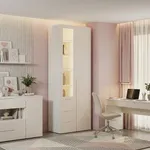 Шкаф комбинированный, фасады в эмали LE215 L/R