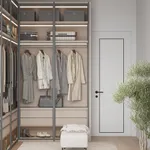 Гардеробная со стеклом №2