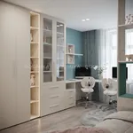 Шкаф книжный с тремя ящиками со стеклом L213S