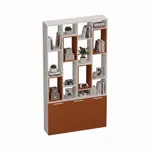Стеллаж-тумба перегородка со вставками L239.130