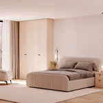 Кровать двуспальная мягкая МАЛЬТА с подъемным механизмом, 200x200