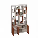 Стеллаж-тумба перегородка со вставками L239.130