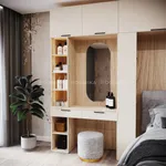 Столик туалетный с антресолью и стеллажом L414.44