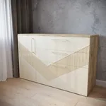 Комод с фрезерованными фасадами в эмали LE-706 L/R