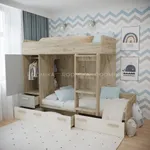 Кровать двухъярусная L906, 90x190 L/R