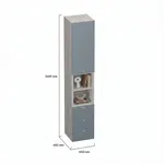 Шкаф однодверный с нишей и ящиками LG224
