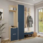 Панель широкая с полкой и крючками L100