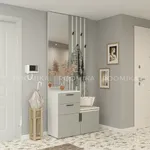 Тумба с зеркалом и крючками L423