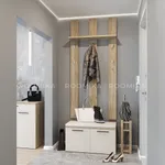 Панель широкая с полкой и крючками L100