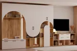 Шкаф для одежды с открытой нишей  с подсветкой LG254.44