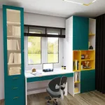 Шкаф книжный с ящиками со стеклом L223S