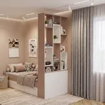 Стеллаж-тумба перегородка со вставками L239