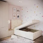 Кровать односпальная мягкая АСТИ с подъемным механизмом, 90x200