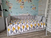 Кровать с подъемным механизмом и ящиком для белья LINE 1